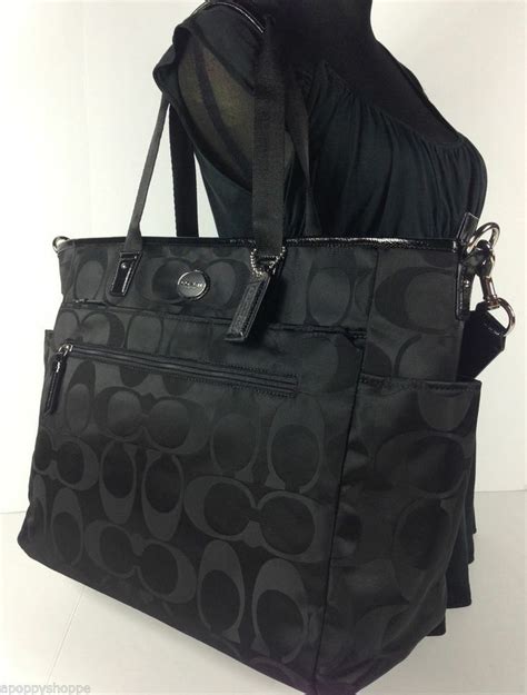 cheap fake coach diaper bags|diaper bag coach black white.